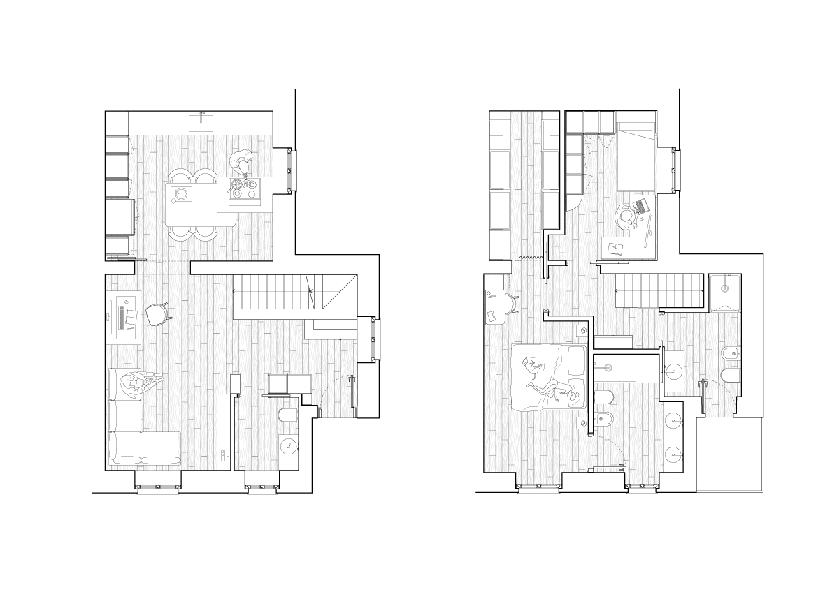 planimetria progetto di interni a cusano milanino (Milano)