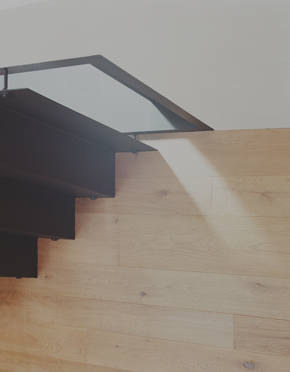 Dettaglio scala interna in ferro